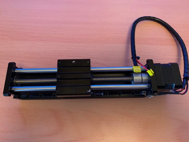 一軸アクチュエータ(モーターとスイッチ付き)