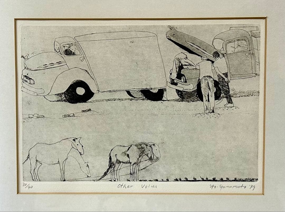 山本容子 銅版画 Oter Voices - メルカリ