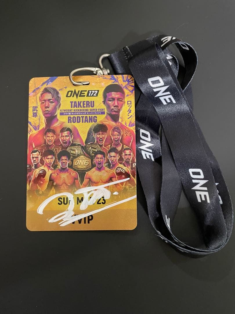 武尊vsロッタン直筆サイン入りスタンド 入りONE173 VVIP限定特典セット