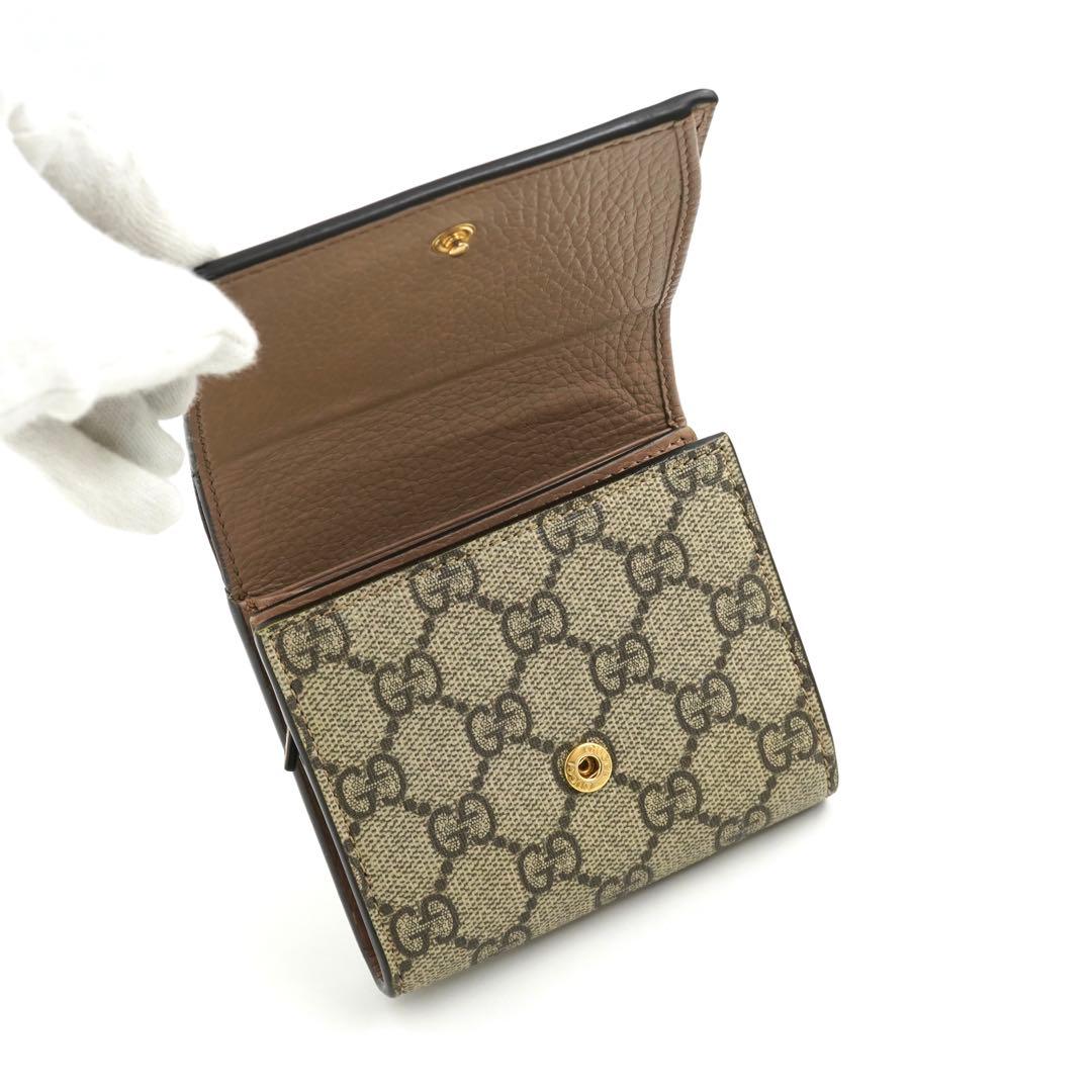 ✨未使用展示品✨ GUCCI ミニ財布 マーモント スプリーム GGライン