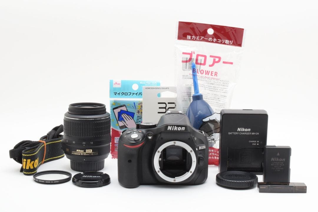 ⭐️外観美品！スマホ転送OK♪⭐️Nikon D5200 レンズセット