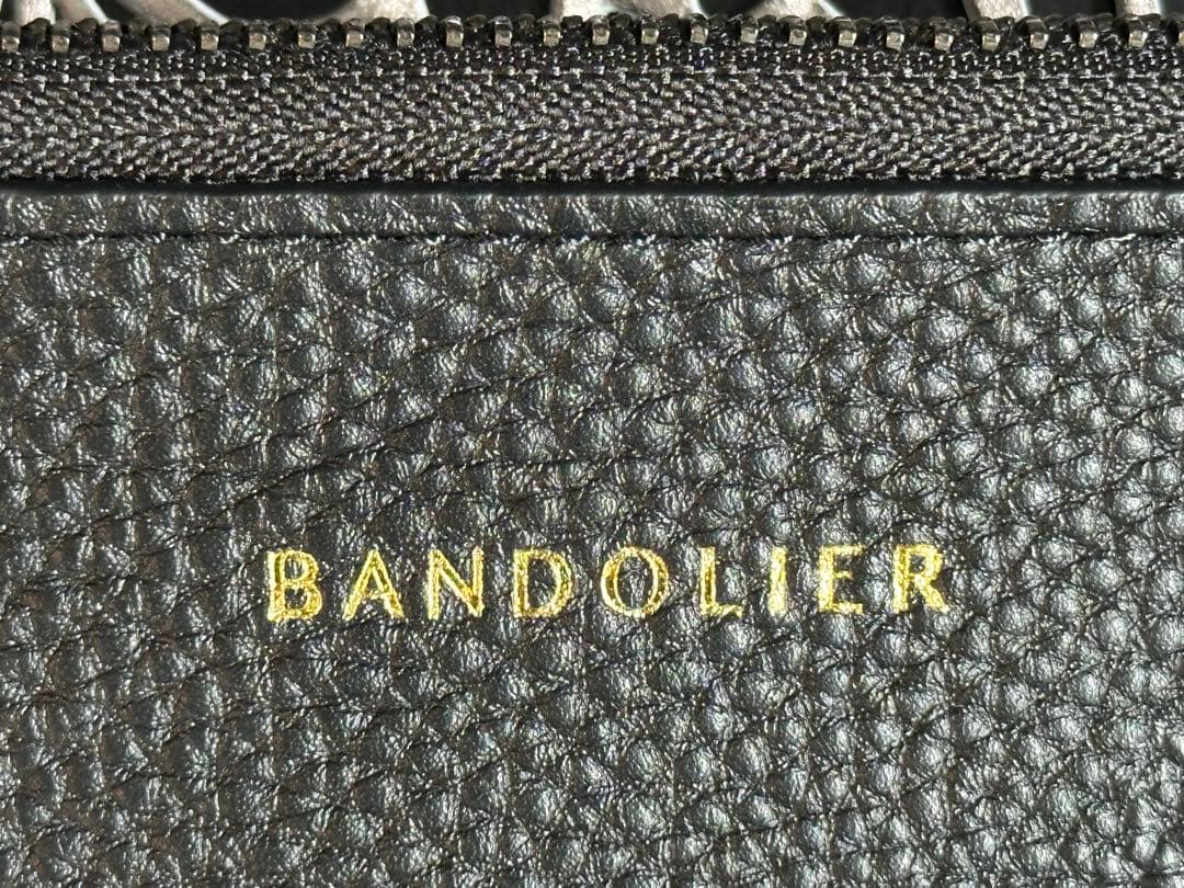 【BANDOLIERバンドリヤー】ポーチ《ブラック/ピューター》