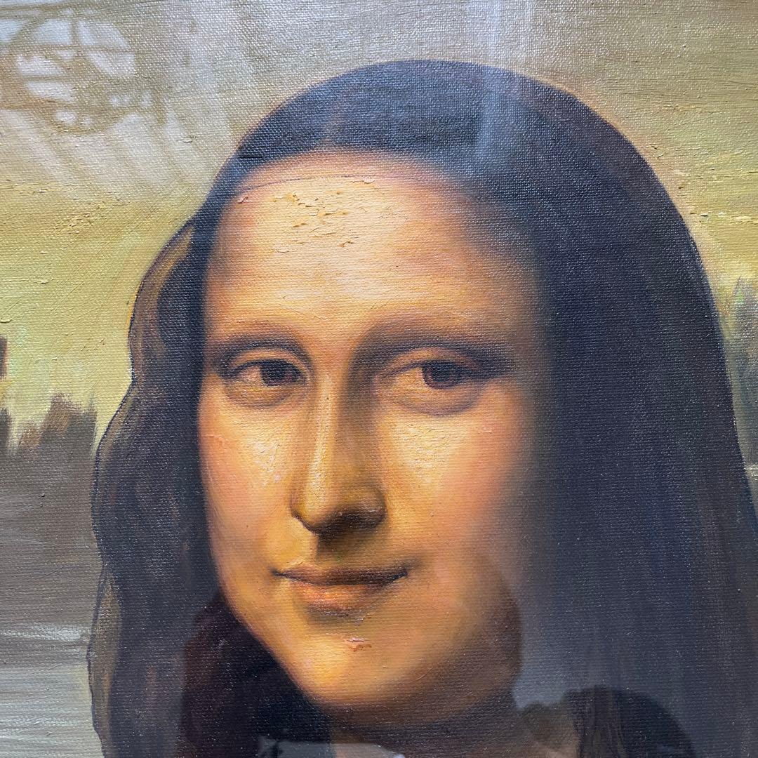 モナリザの模写油絵と額縁 - メルカリ