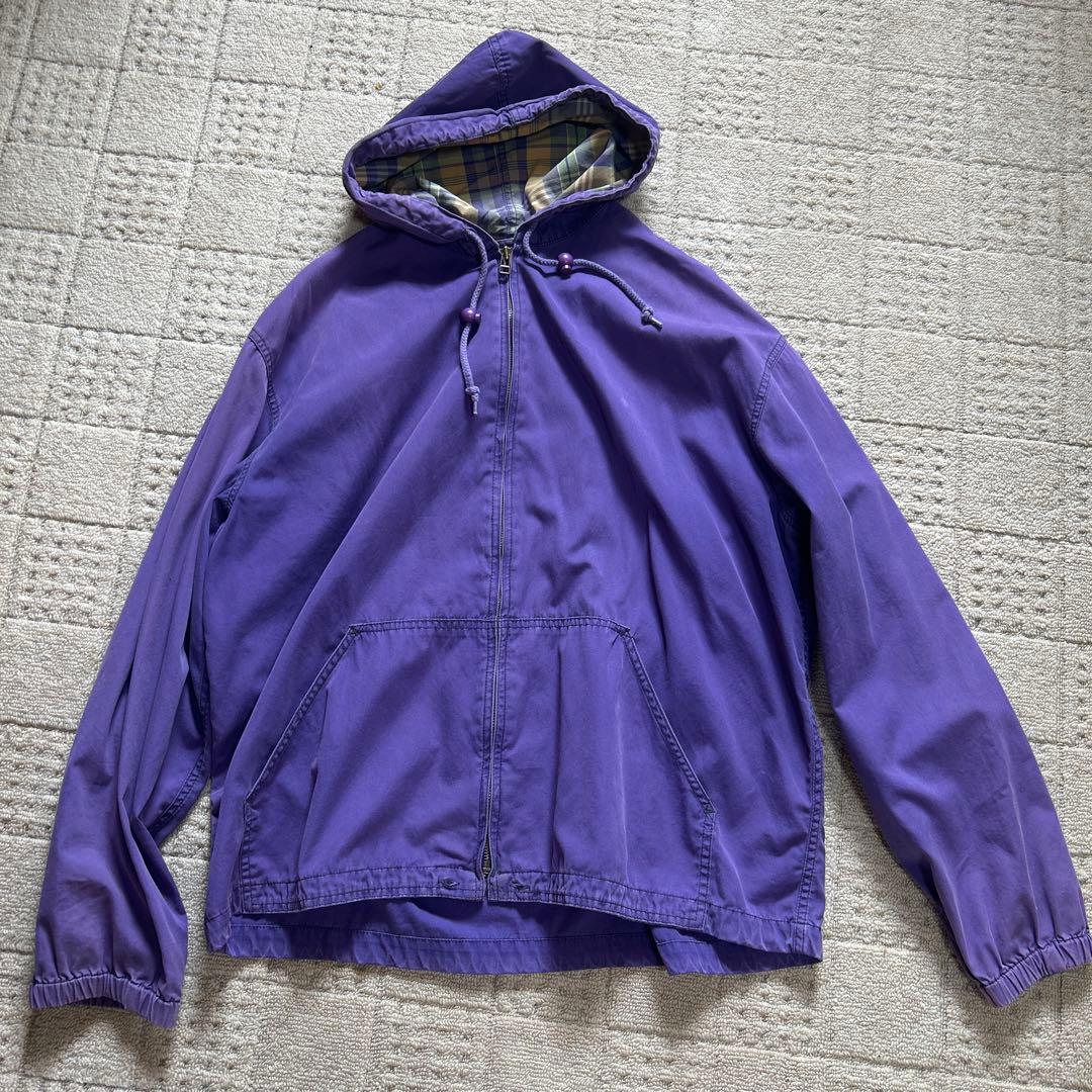 《希少》90s OLD GAP ジップアップ　パーカー　ナス紺　フェード