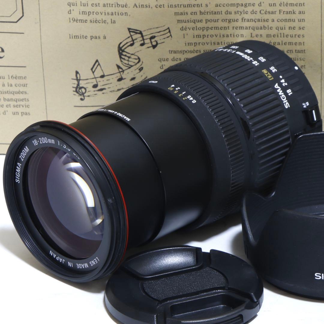 ⭐︎一本で広角〜望遠☆Sigma 18-200mm for キャノン ☆