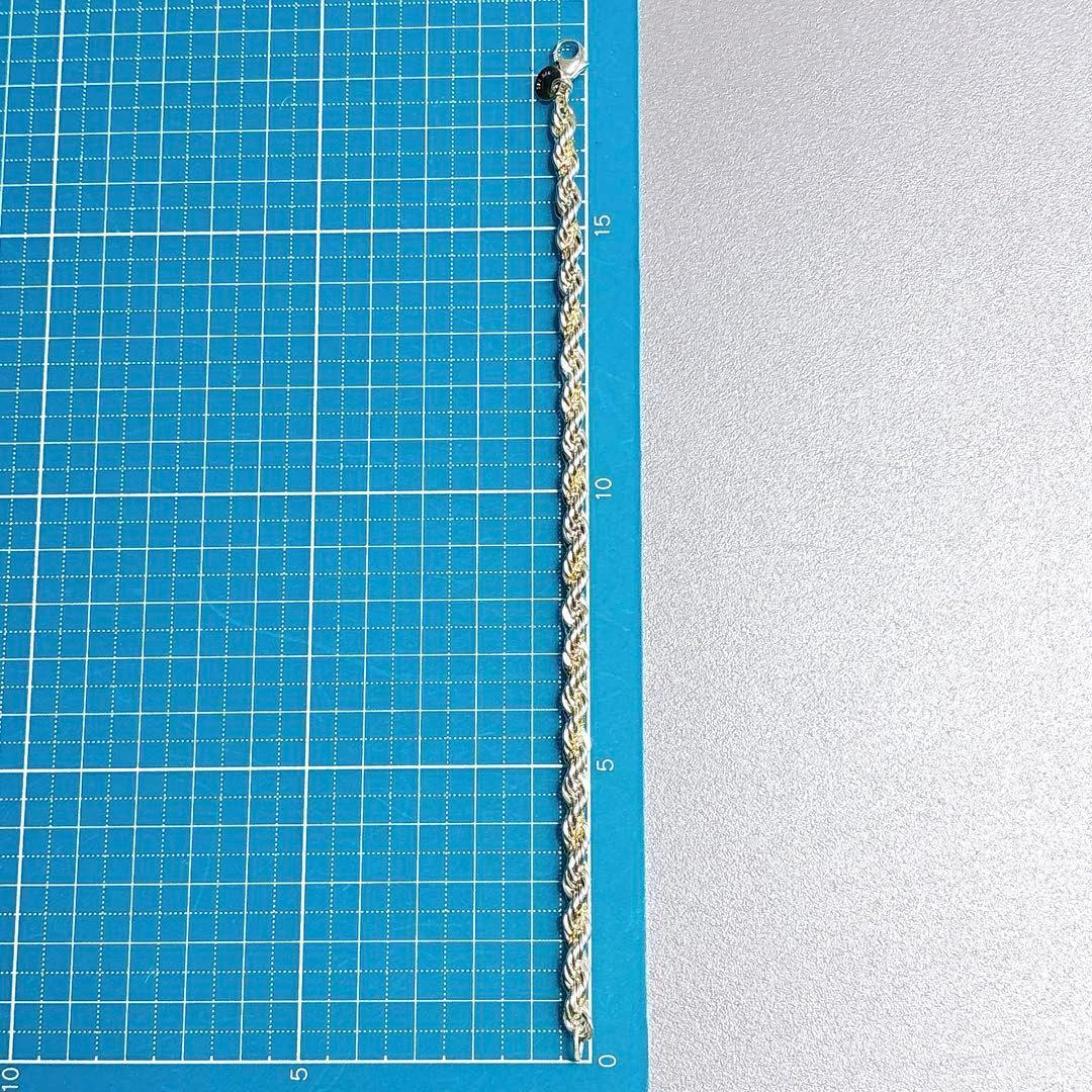 【極美品】18.5cm ティファニー ツイストコンビブレスレット 925/750