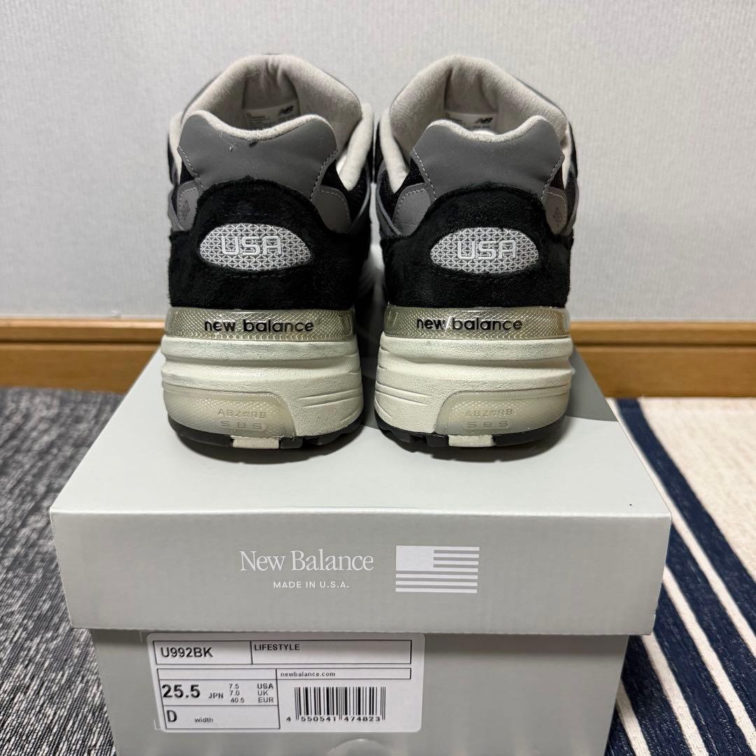 靴 New Balance U992BK (25.5cm / US7.5)