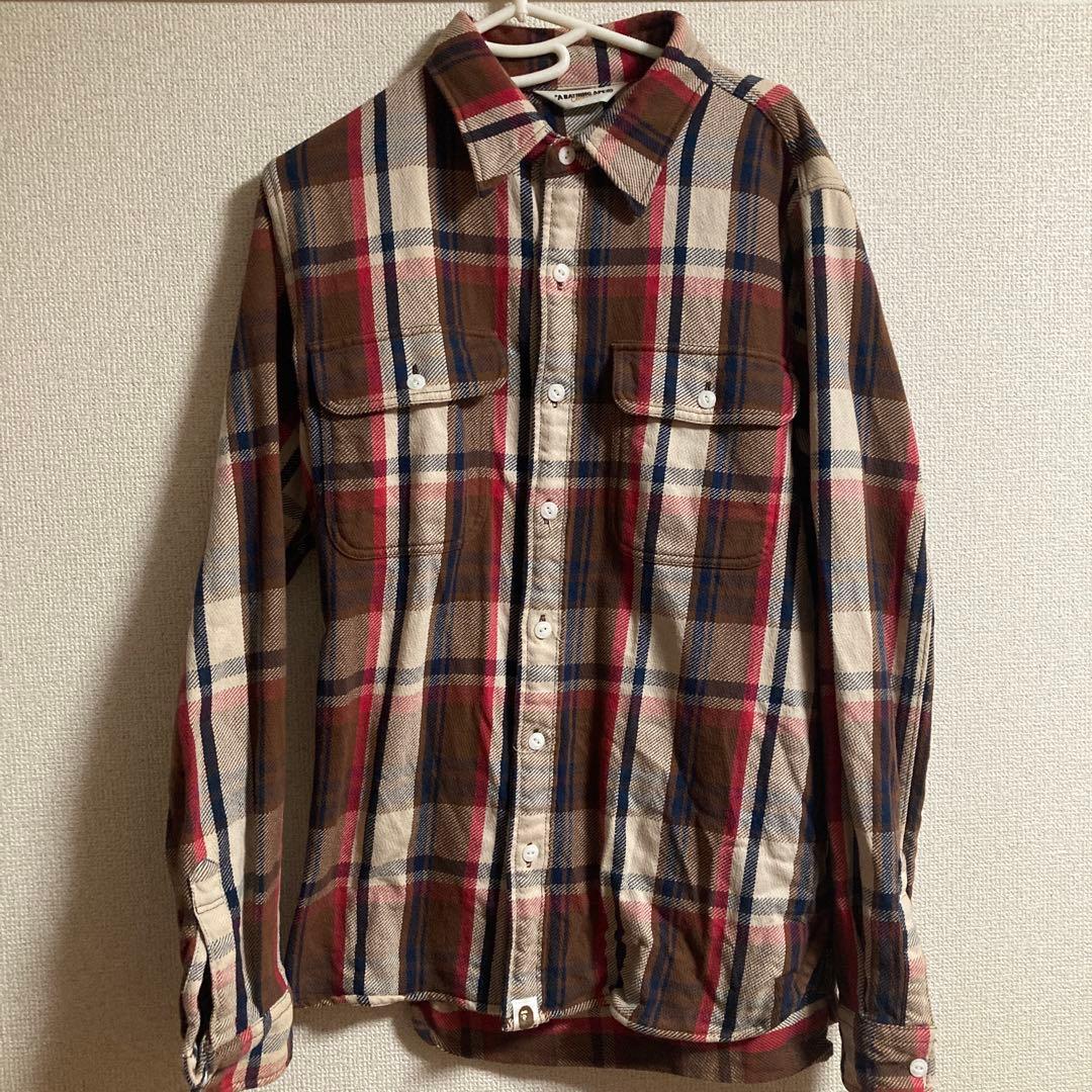 アベイシングエイプラブジェネネルシャツ アベイシングエイプ ラブジェネチェック ネルシャツ 木村拓哉 - メルカリ