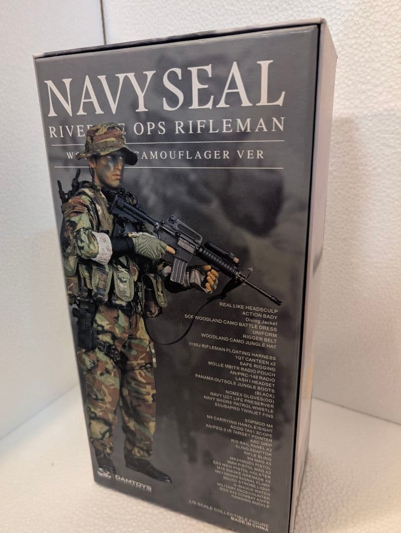 ミリタリー DAMTOYS NAVY SEAL INE OPS RIFLEMAN DAMTOY 1/6 Navy Seal Riverine OPS Rifleman Desert Camouflage ver
