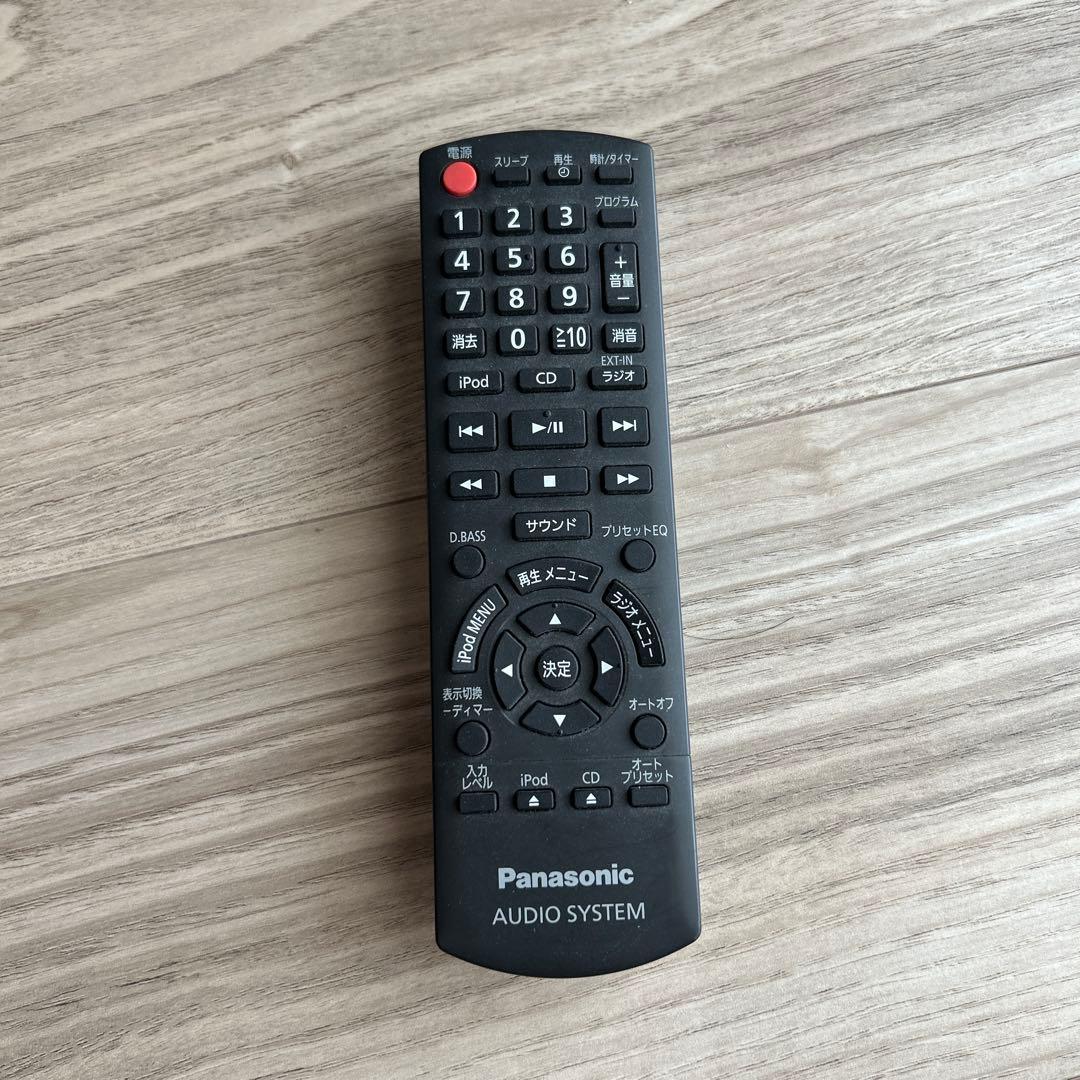 Panasonic オーディオ機器 リモコン付き