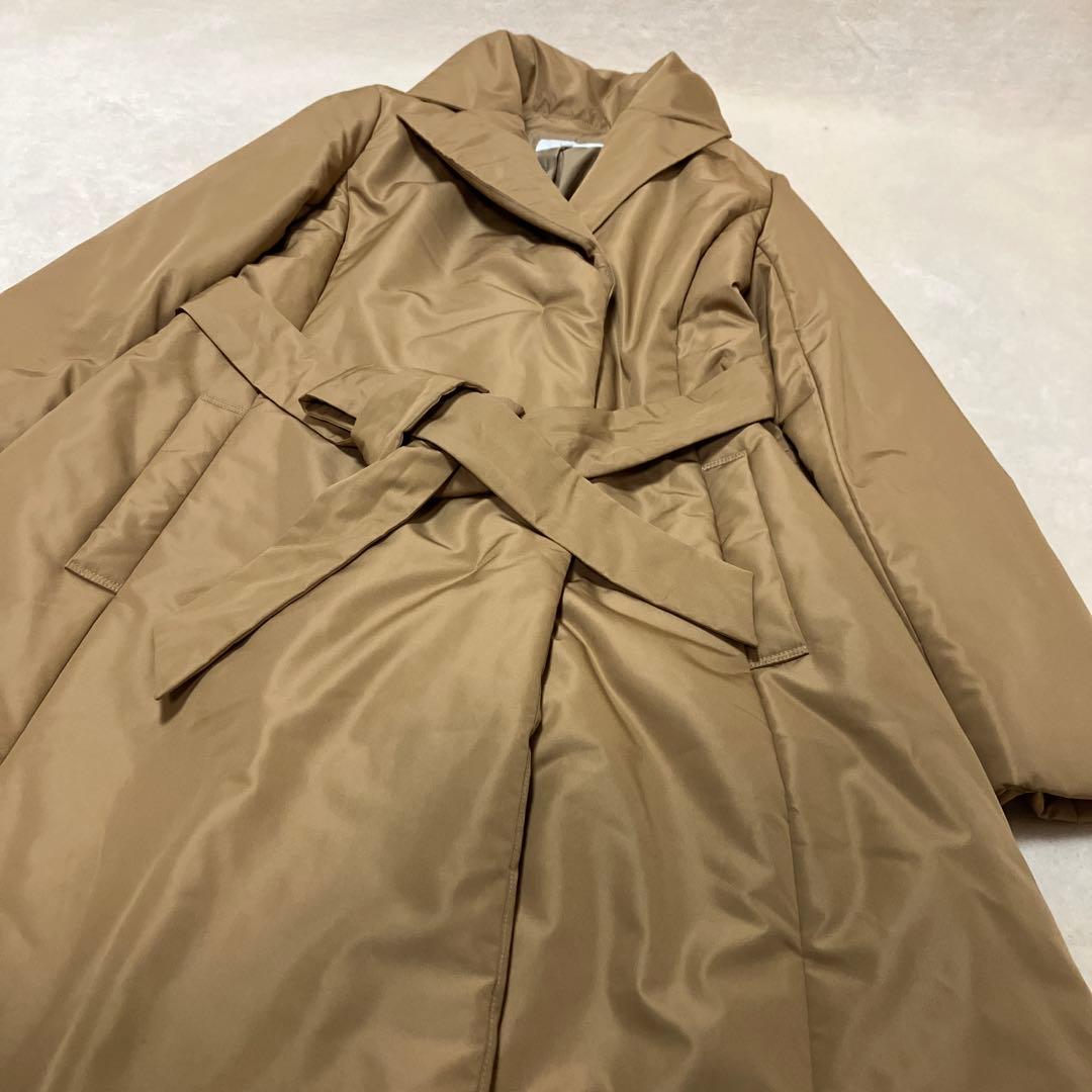 LESTERA レステラ ロングダウンコート Aライン キャメルベージュ