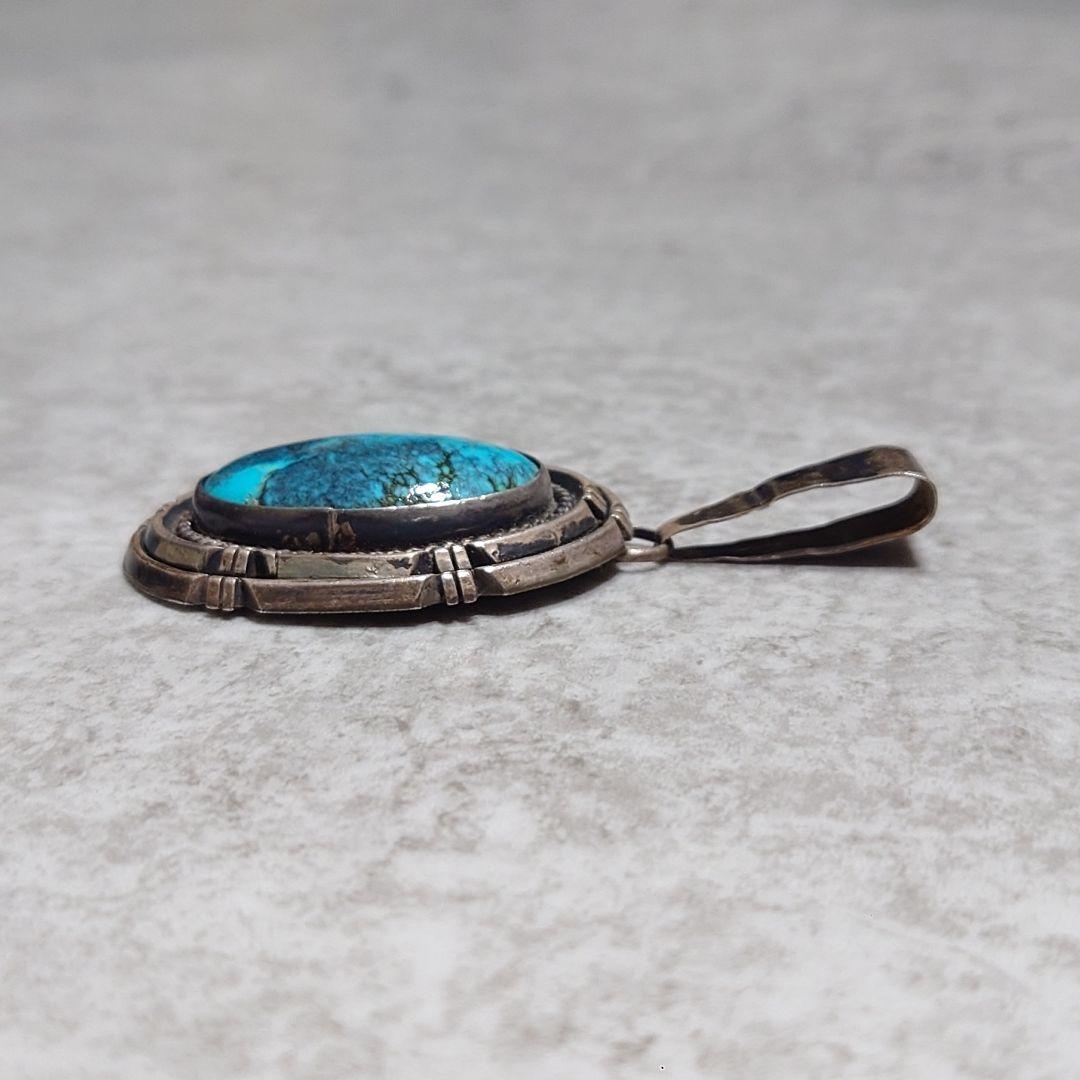NAVAJO ナバホ RITA JOUCHINE ターコイズネックレス 大判 - メルカリ