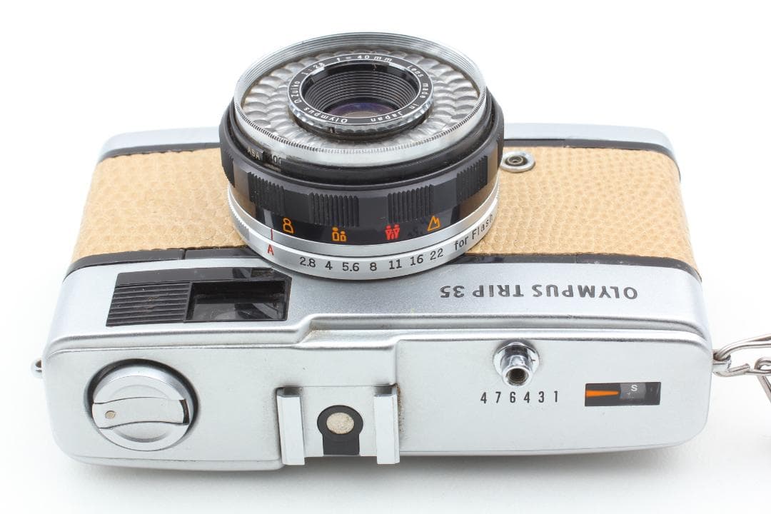 【整備済　美品】ベージュ オリンパスTrip35 40mm f2.8 #1241