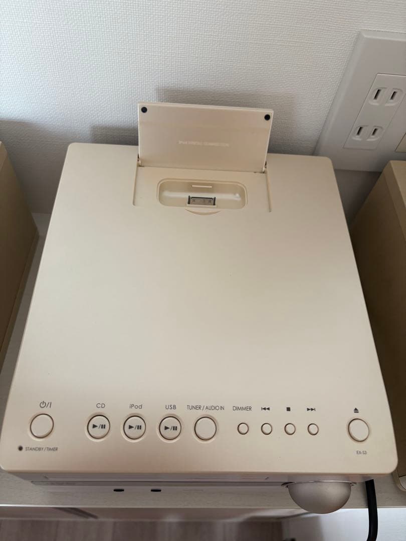 JVC ウッドコーン ミニコンポ EX-S3-C USBポート付き