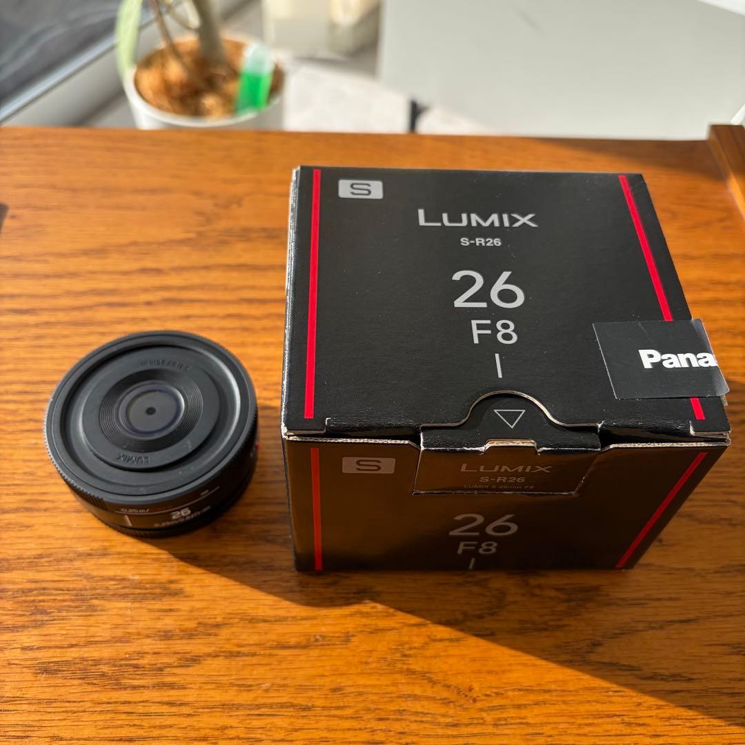 LUMIX 26mm F8 lマウント Panasonic LUMIX S Series 26mm F8 L-Mount Lens - S-R26