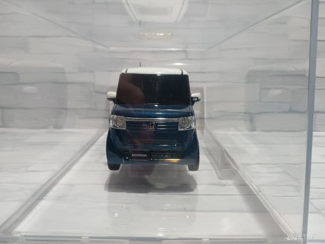 1/24 ホンダ カラーサンプル ミニカー N-BOX ブルー＆ホワイト - メルカリ