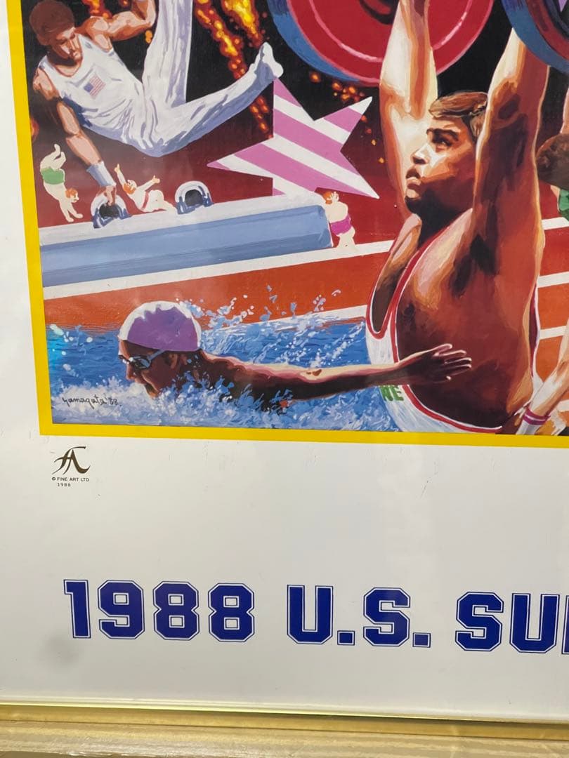 ヒロ・ヤマガタ1988年夏のオリンピック アメリカチームポスター