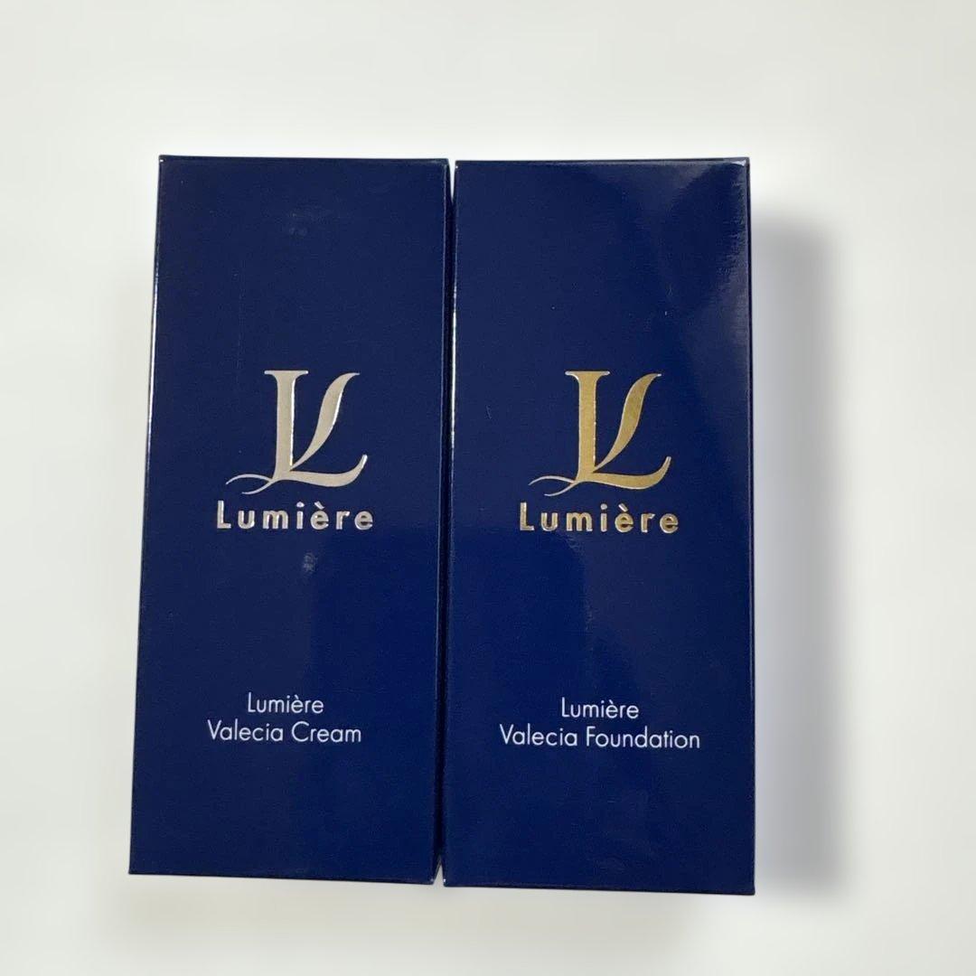 Lumière Valecia Cream & Foundation セット ルミエル ヴァレシア ファンデーション（26g）クリーム（22g）セット