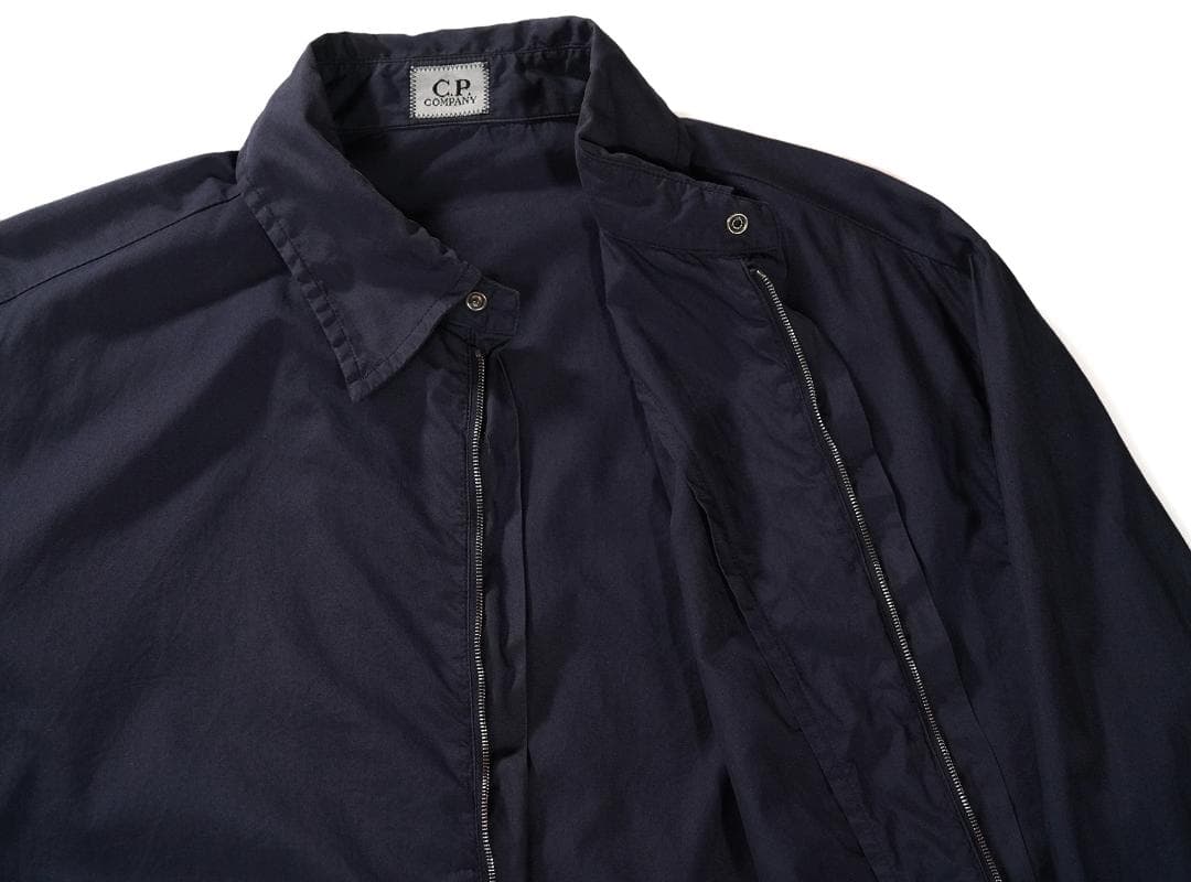 2001SS C.P.COMPANY コットン ジップシャツ ネイビー 4