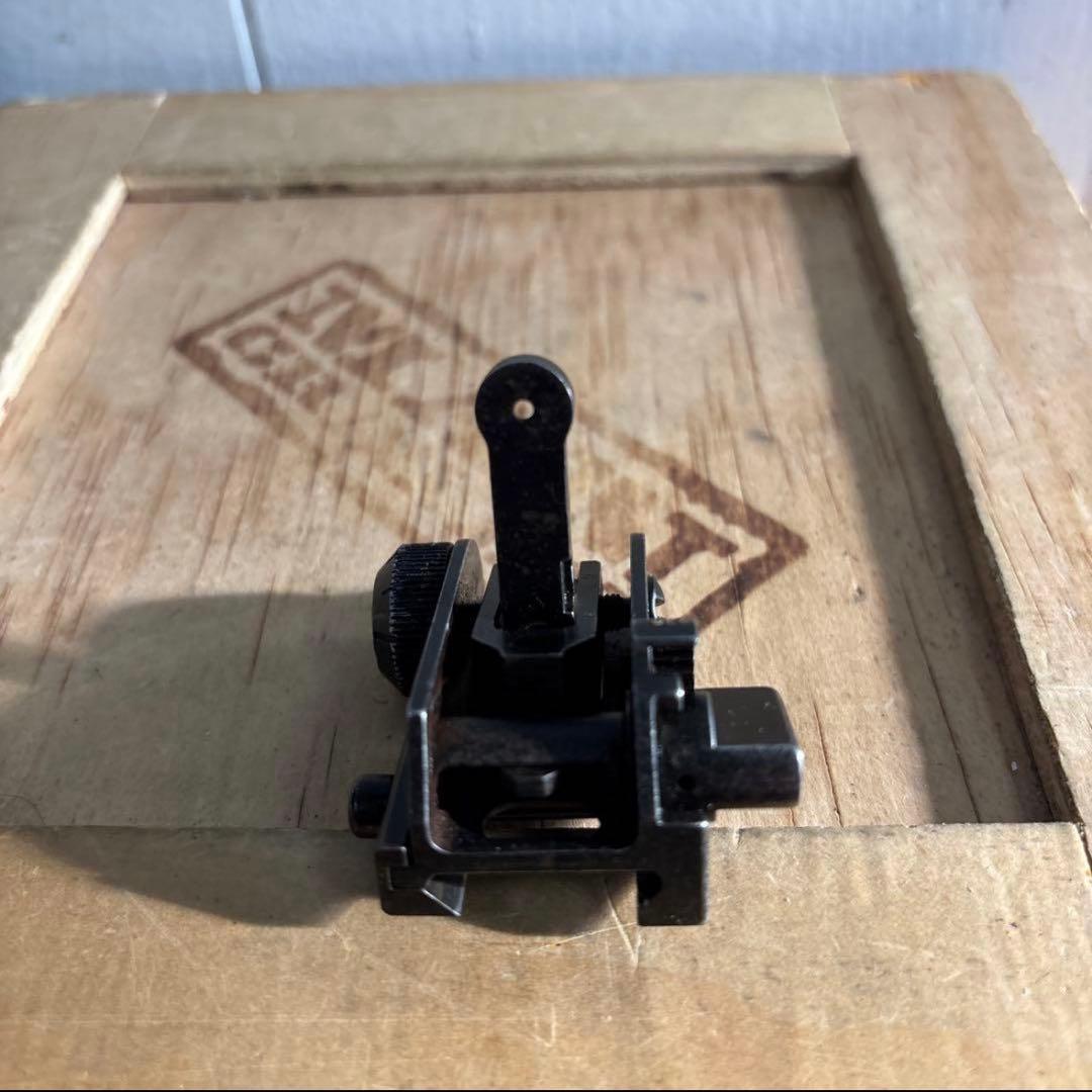 米軍実物 MATECH BUIS 600M M4 M16バックアップリアサイト④