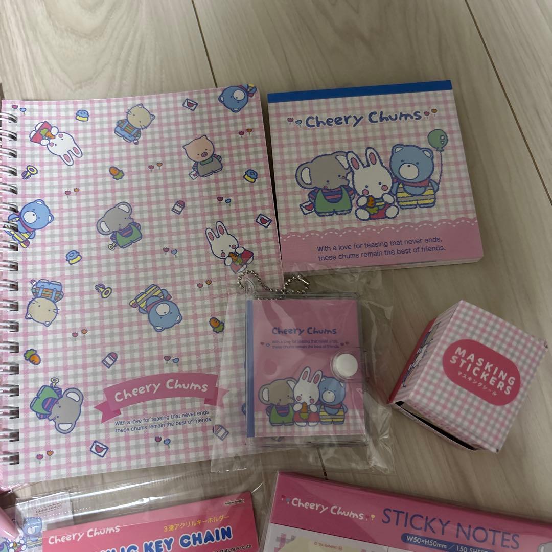 チアリーチャム ファイル ノート シール キーホルダー ボールペン 巾着