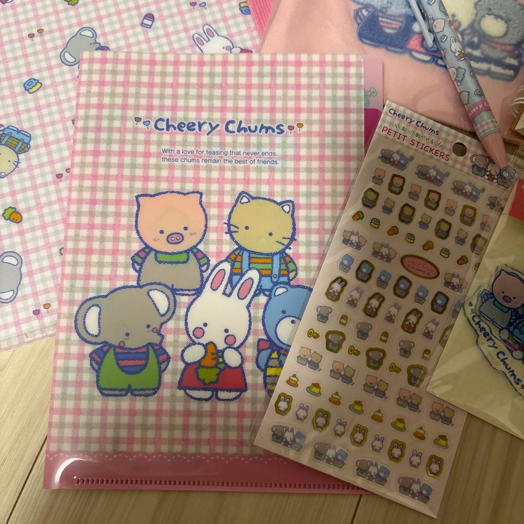 チアリーチャム ファイル ノート シール キーホルダー ボールペン 巾着