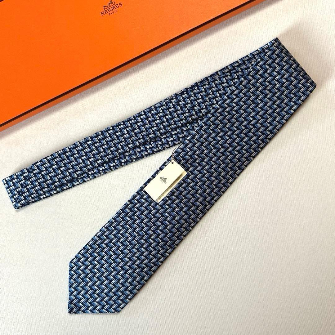 エルメス ネクタイ《ドゥブルH 》新品 未使用