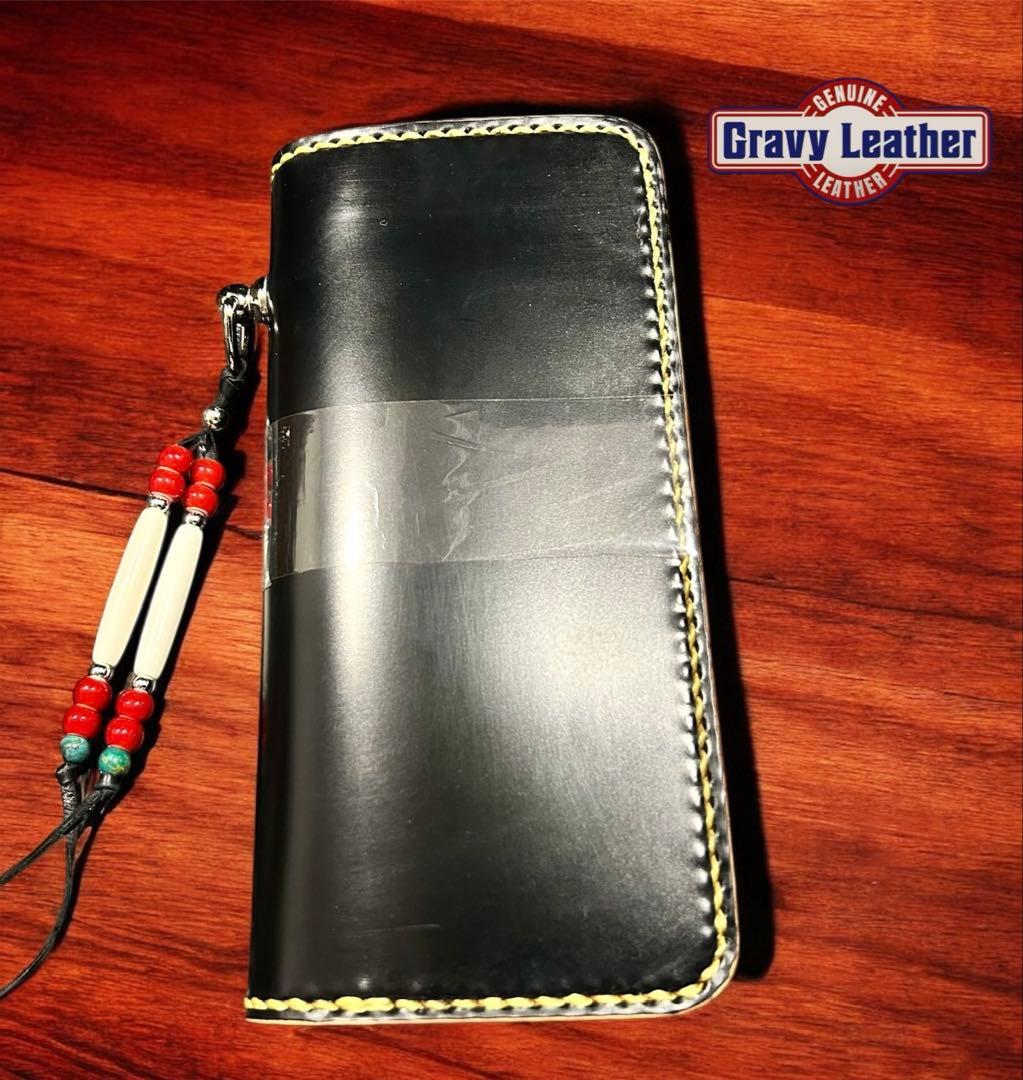 Gravy Leatherロングウォレット コードバン ネイティブ インディアン