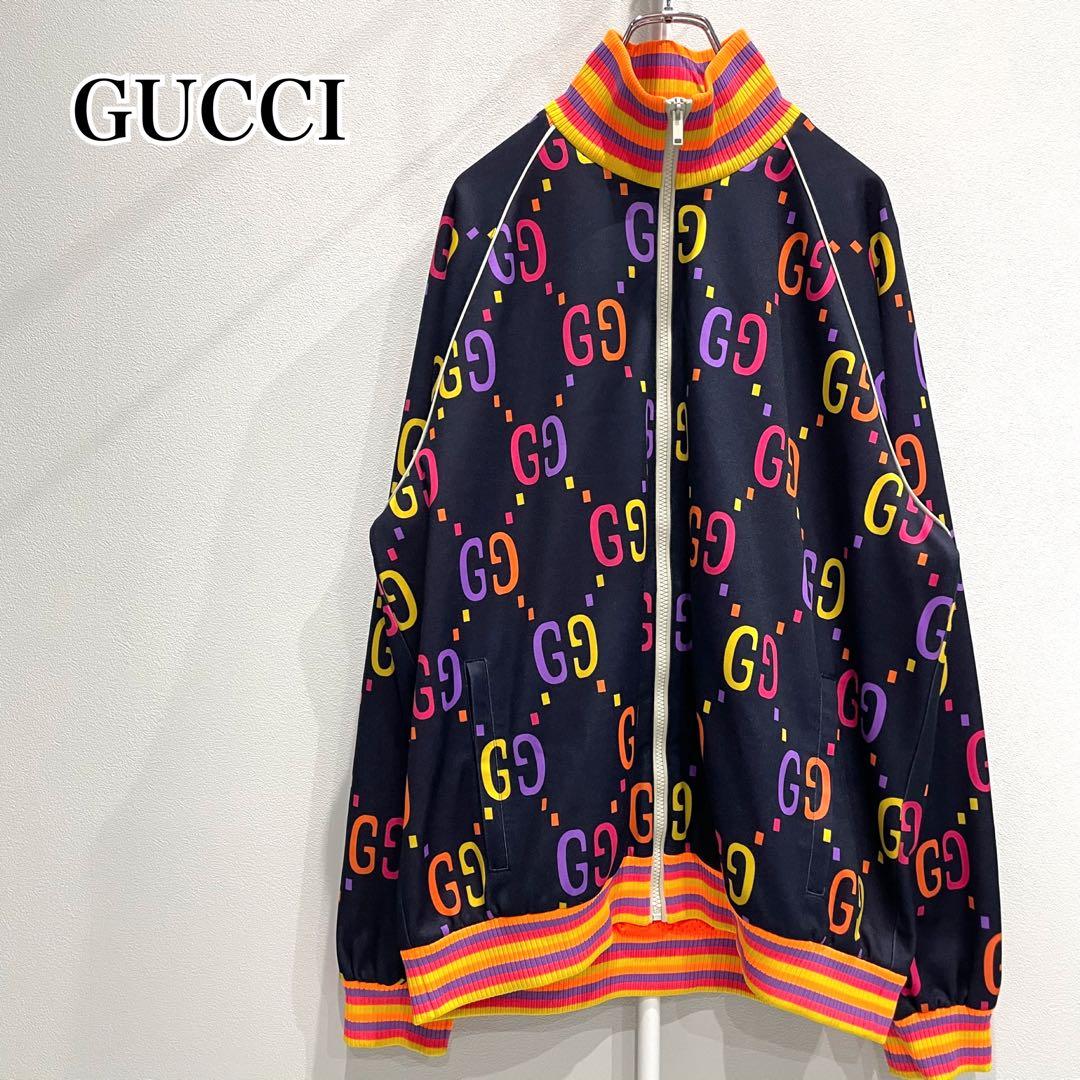 GUCCI グッチ テクニカルジャージ ジャンボGG ジップジャケット L