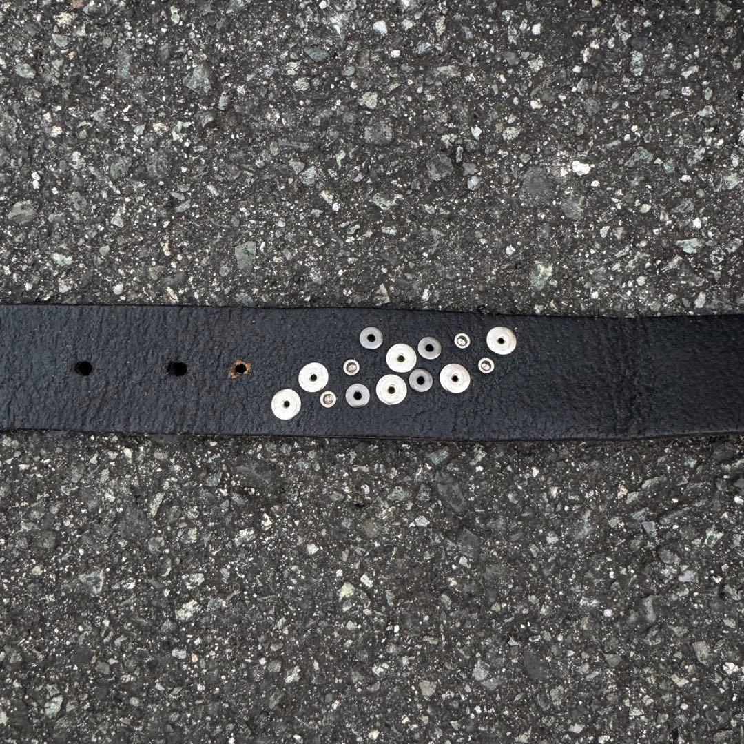 vintage leather studs belt y2k HTC afb - メルカリ