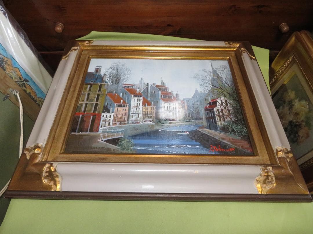 竹内 敏彦　「ストラスブール」 油彩　F6号　元一創会会員 日美連会員 帝美卒