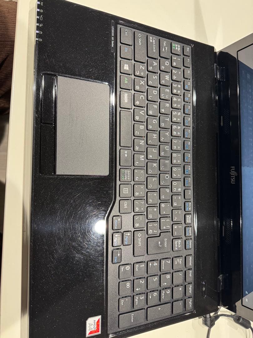 中古美品 富士通 FMVA41D2B ノートPC 本体 ACアダプター付 - メルカリ