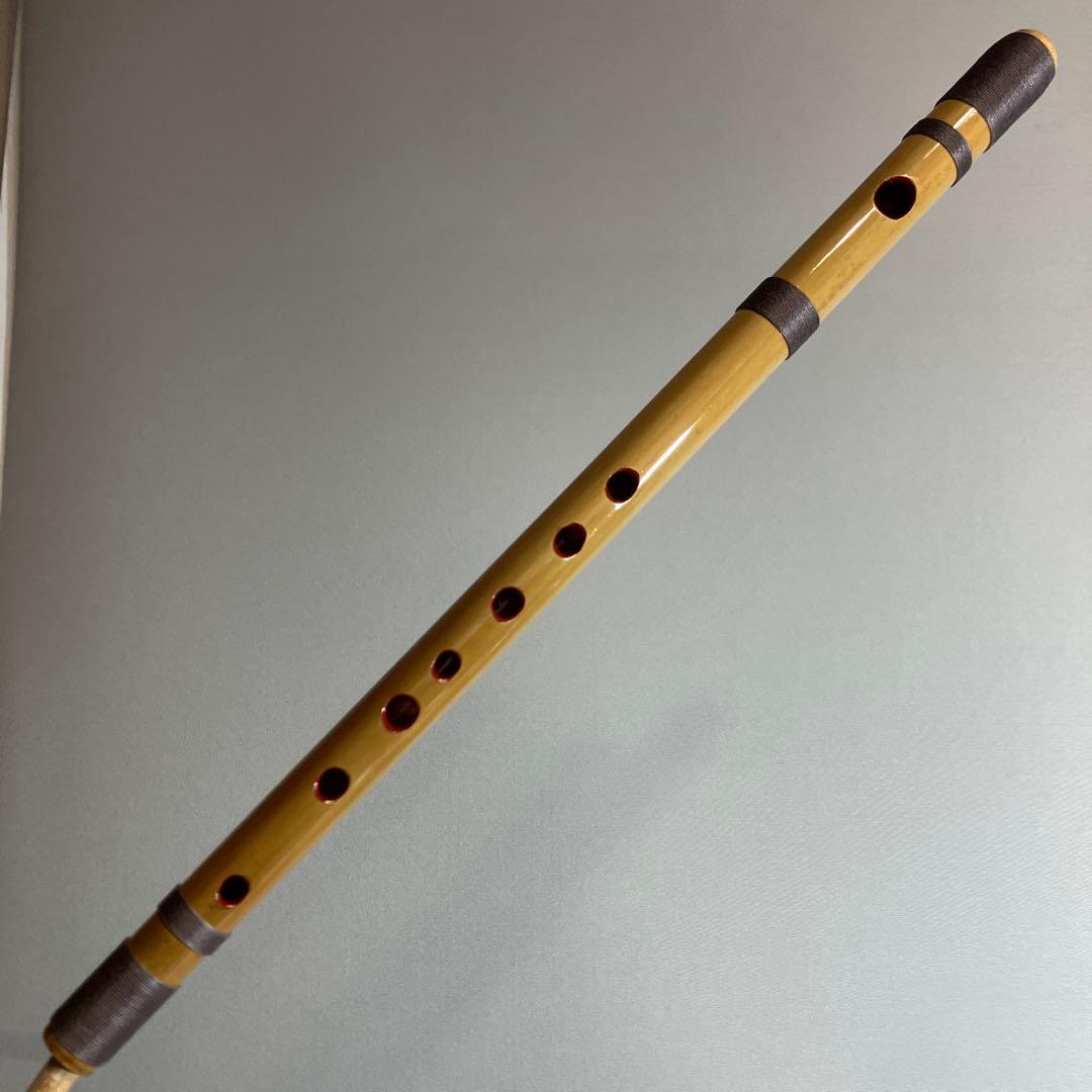 篠笛十本調子 D管】唄物 ドレミ調 天地糸巻 横笛 西洋音階 10-63