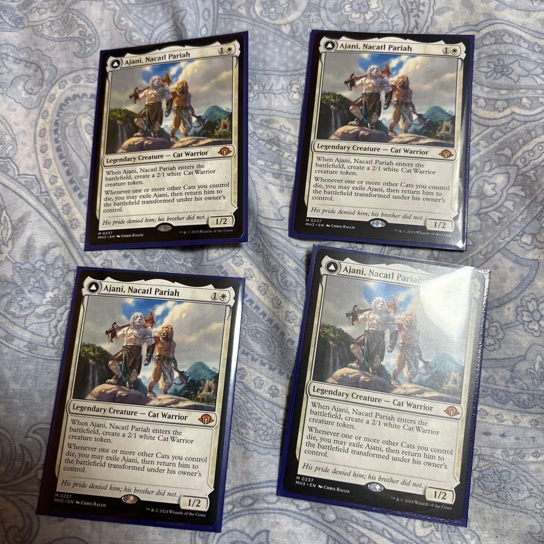 オセロットの群れ 日本語 アジャニ 各4枚セット