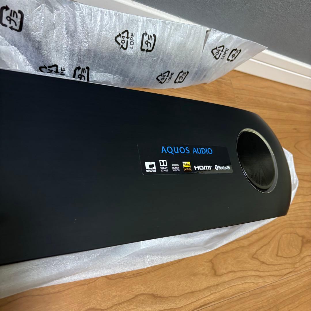 保証付　SHARP AQUOSオーディオ 8A-C22CX1 サウンドバー BK