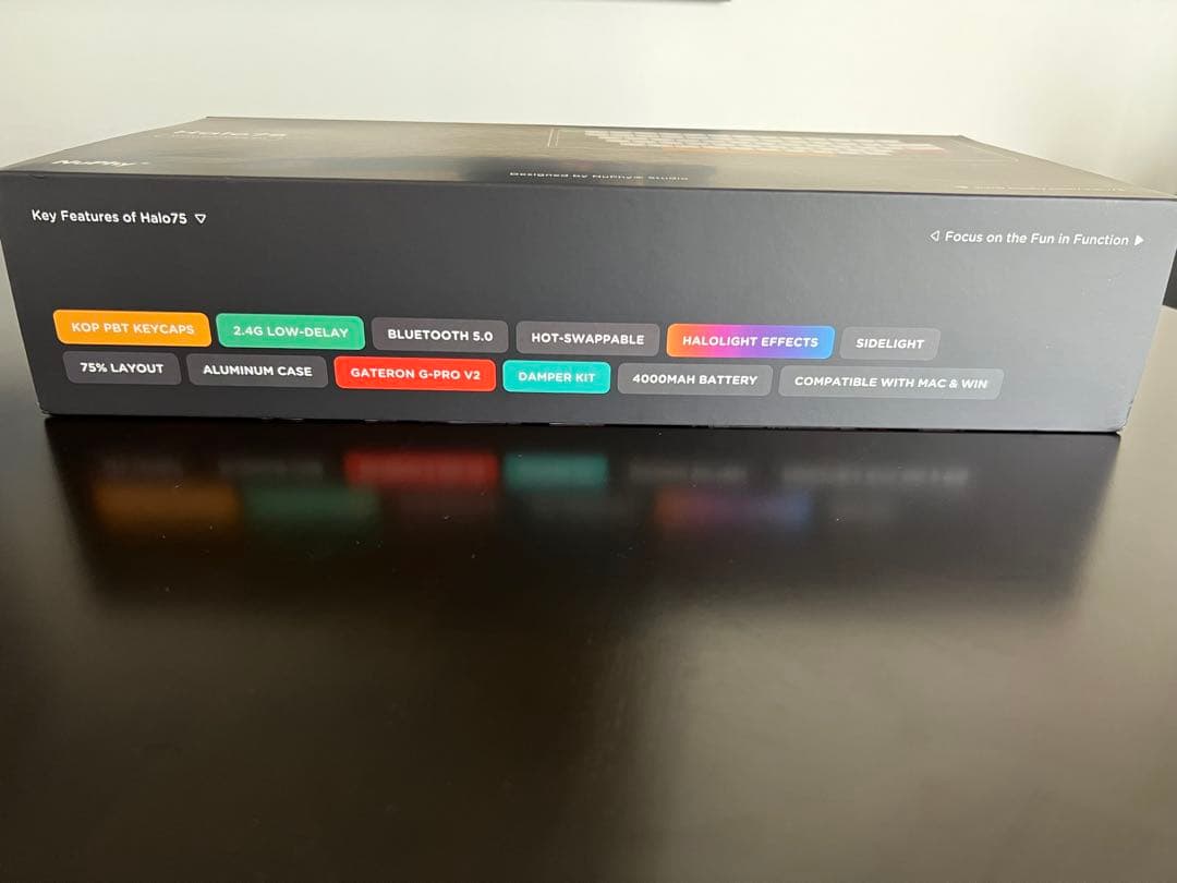 Nuphy Halo75 ワイヤレスメカニカルキーボード ホワイト 赤軸