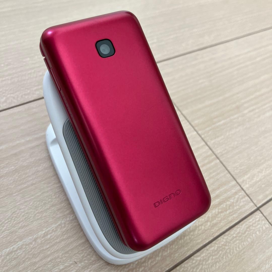 【美品】docomo DIGNO KY-42C 折りたたみ式 レッド 本体