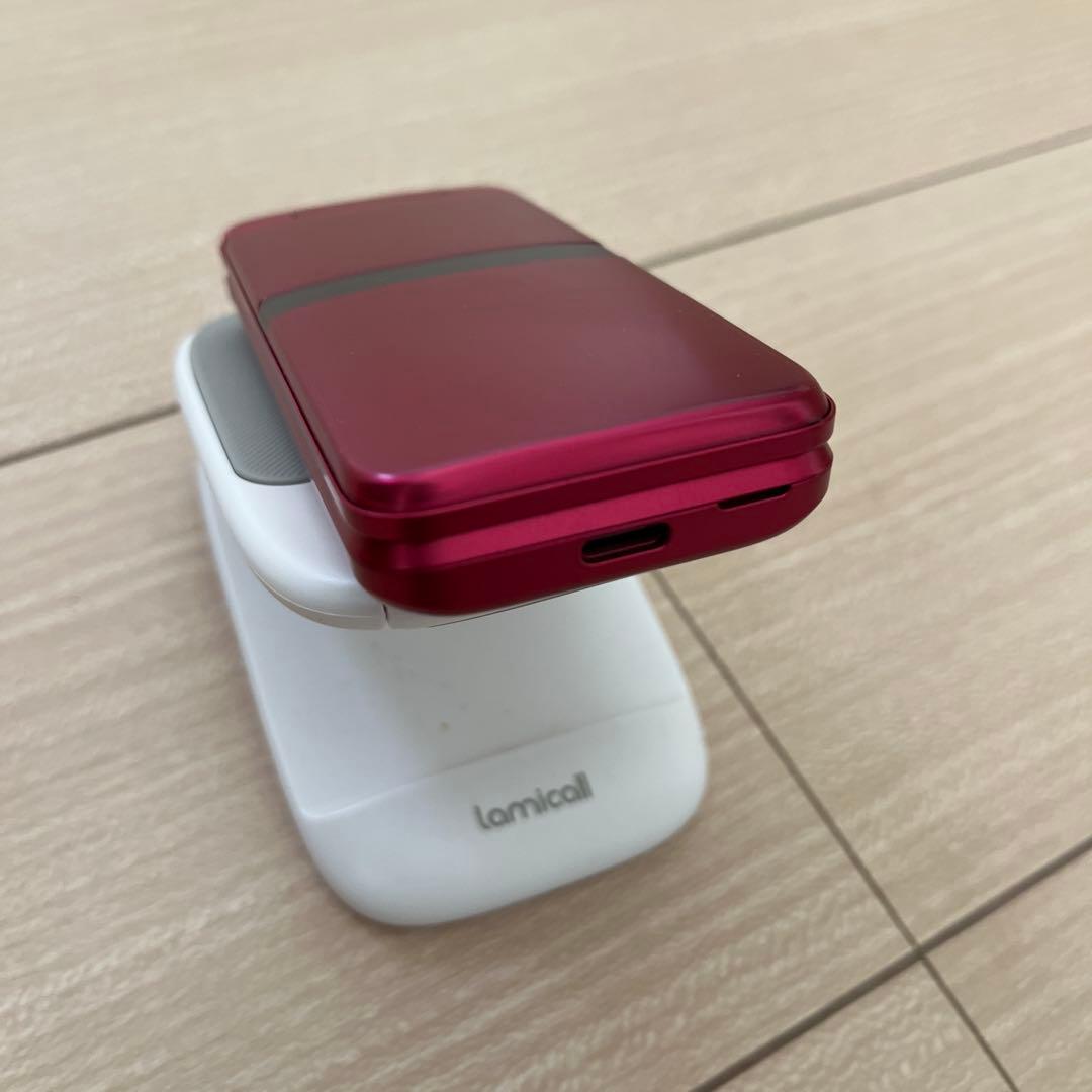 【美品】docomo DIGNO KY-42C 折りたたみ式 レッド 本体