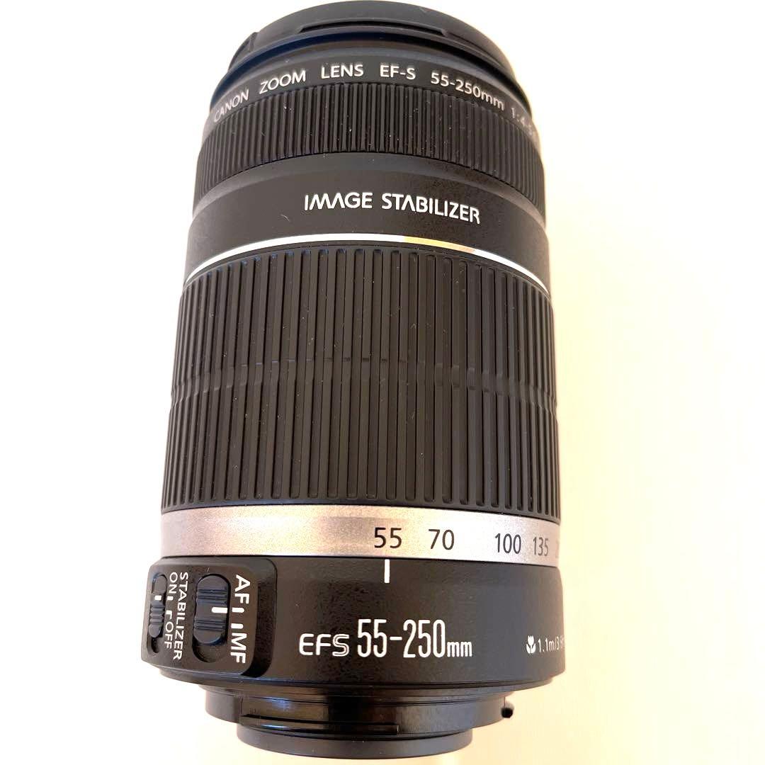 【美品】Canon EF-S 55-250mm f/4-5.6IS ズームレンズ