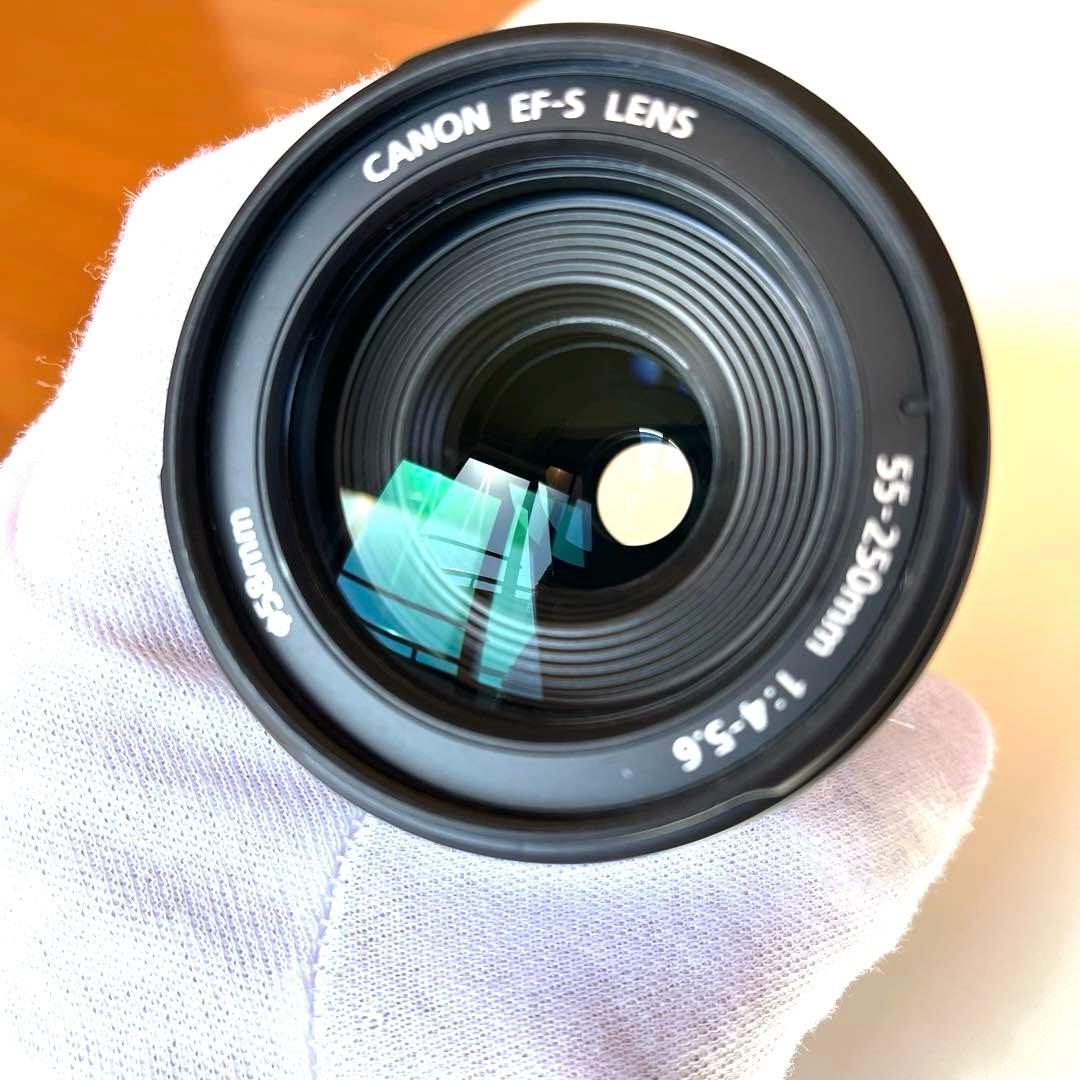 【美品】Canon EF-S 55-250mm f/4-5.6IS ズームレンズ