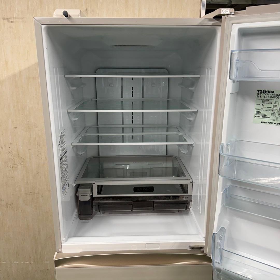 655 ガラストップ 鏡面 ホワイト 5ドア 大型冷蔵庫 400L〜500L - メルカリ