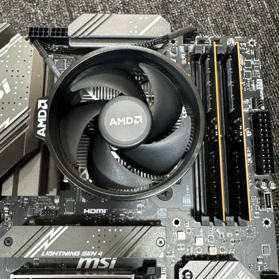 msi B650 Ryzen5 7600 DDR5 32GB CPUマザーセット