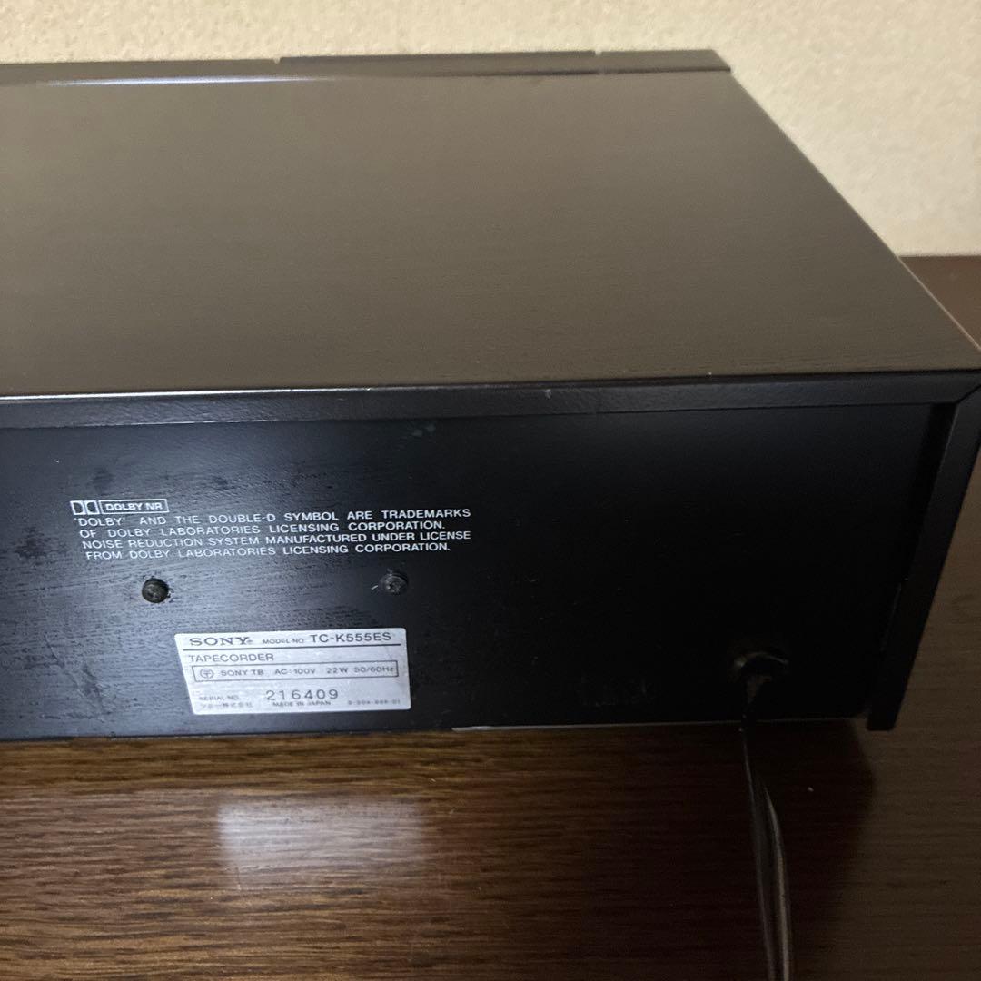 SONY カセットデッキTC-K555ES　通電確認済（ジャンク品）
