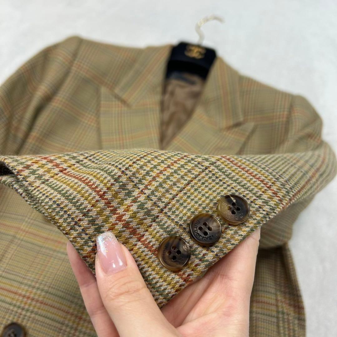 J227 M バーバリー スーツ上下 ベージュ イエロー レディース