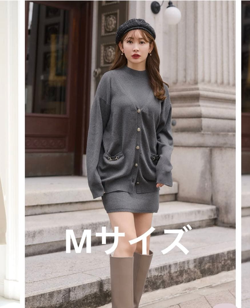 ワンピース Clemence Knit Dress Set gray herlipto Clemence Knit Dress Set