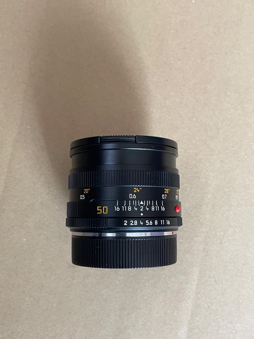 Leica ズミクロンR50mm F2 フード組込（R-only）※元箱付き