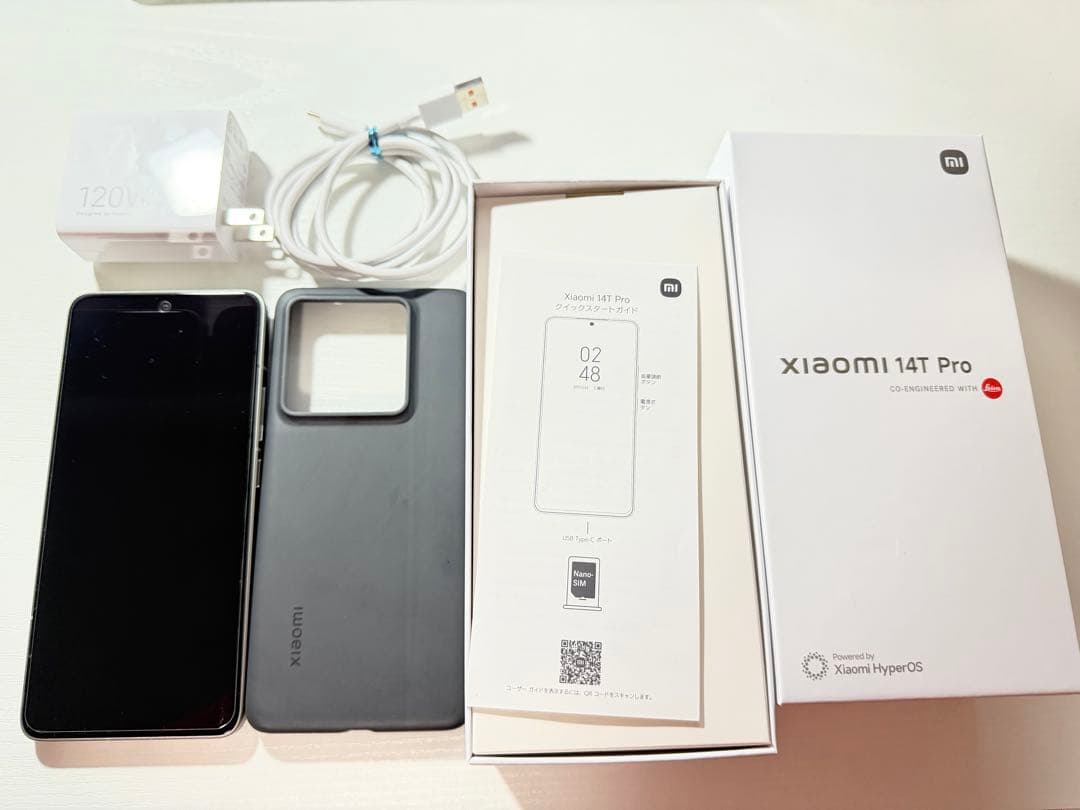 【美品】Xiaomi 14T Pro チタングレー 12GB RAM 512GB