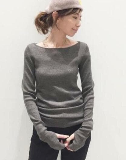 ★極美★大人気 アパルトモン ドゥーズィエムクラス RibKnit グレー指抜き アパルトモン ドゥーズィエムクラス L'Appartement DEUXIEME CLASSE