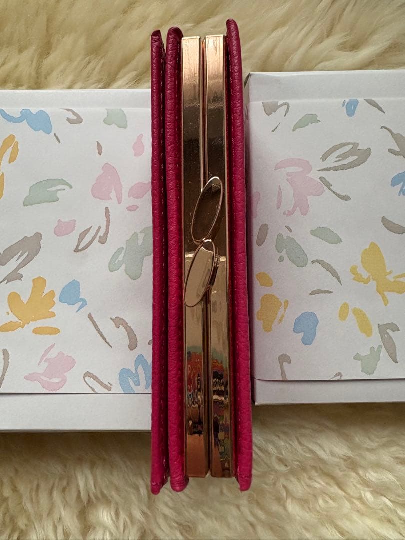 M yday様専用 【皇居限定・がま口財布 新品未使用】ローズピンク 本革