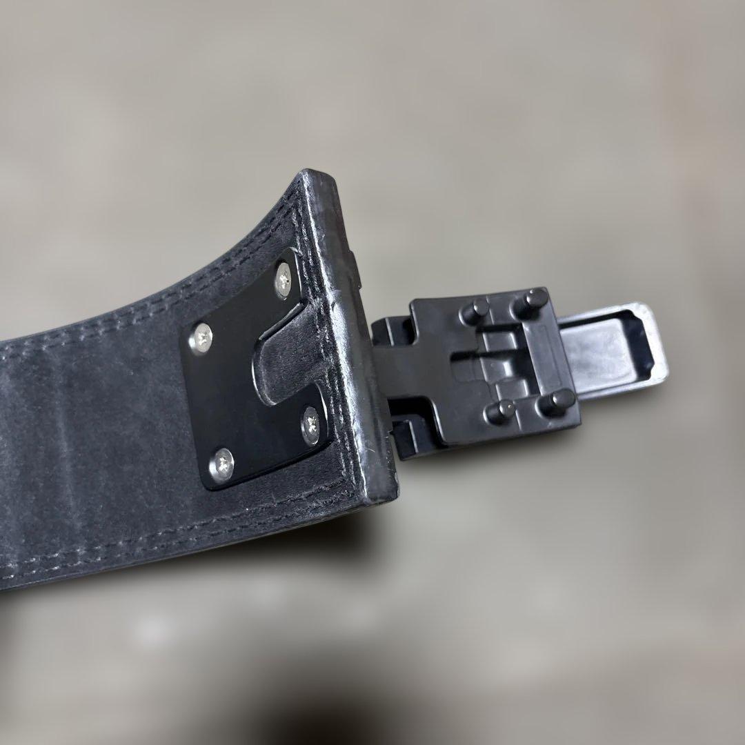 レバーアクションベルト 可変式パワーベルト オールブラック 13mm M